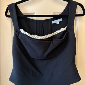ANTONIO MELANI Black and Cream Tank Top